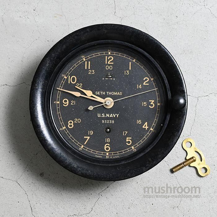 WW2 U.S.N SHIP DECK CLOCK（BY SETH THOMAS） - 古着屋