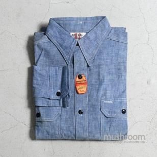 PAR-VAL CHAMBRAY WORK SHIRTDEADSTOCK/15-1/2