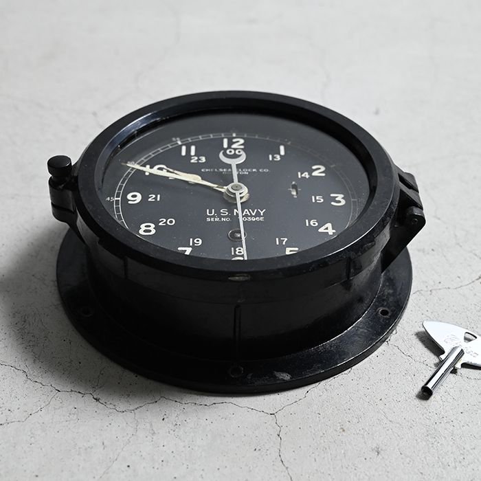 WW2 U.S.N SHIP DECK CLOCK（CHELSEA CLOCK CO/70396E） - 古着屋 ｜  mushroom(マッシュルーム) ヴィンテージクロージングストア