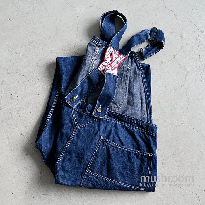 OLD HICKORY LOW-BACK STYLED DENIM OVERALL（GOOD SUN FADE） - 古着屋 ｜  mushroom(マッシュルーム) ヴィンテージクロージングストア