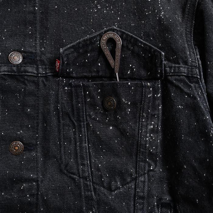 LEVI'S 70507-0260 GALACTIC WASHED BLACK DENIM JACKET（MEDIUM