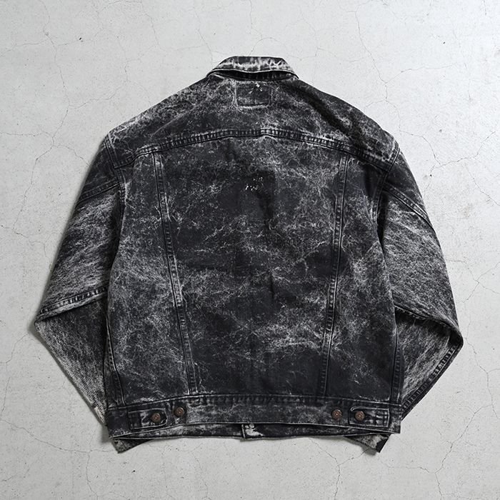 LEVI'S 70507-0253 ACID WASH BLACK DENIM JACKET（LARGE） - 古着屋 ...