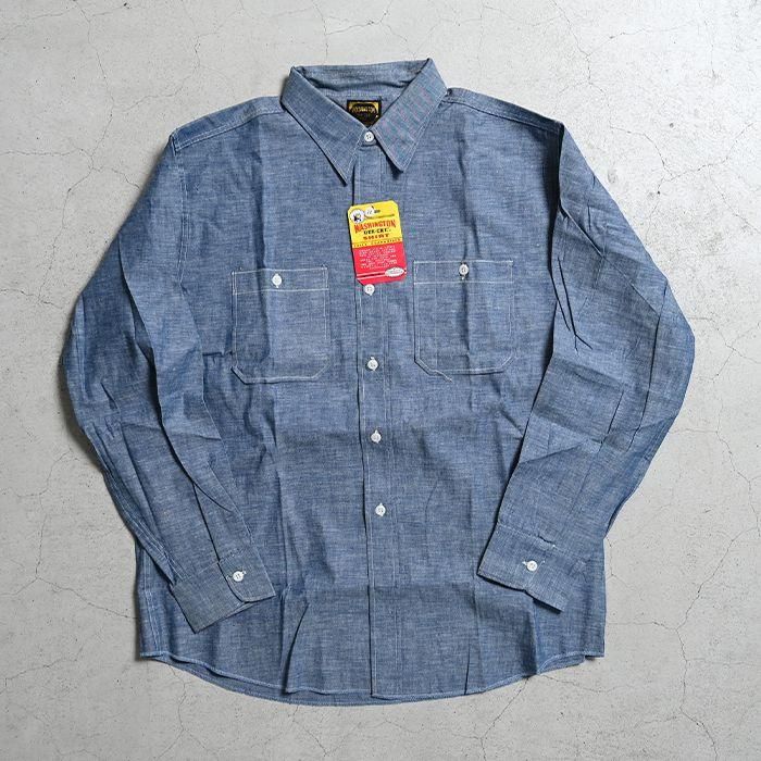 WASHINGTON DEE CEE CHAMBRAY WORK SHIRT（DEADSTOCK/①