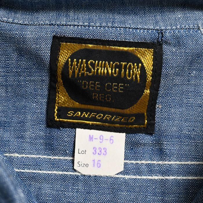 WASHINGTON DEE CEE CHAMBRAY WORK SHIRT（DEADSTOCK/①