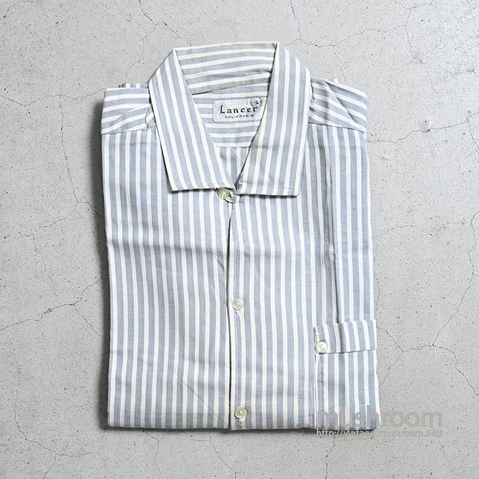 LANCER STRIPE S/S COTTON SHIRT（DEADSTOCK/LARGE） - 古着屋