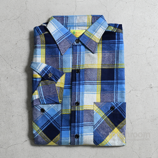 5BROTHER PRINT FLANNEL SHIRT（DEADSTOCK/15H）