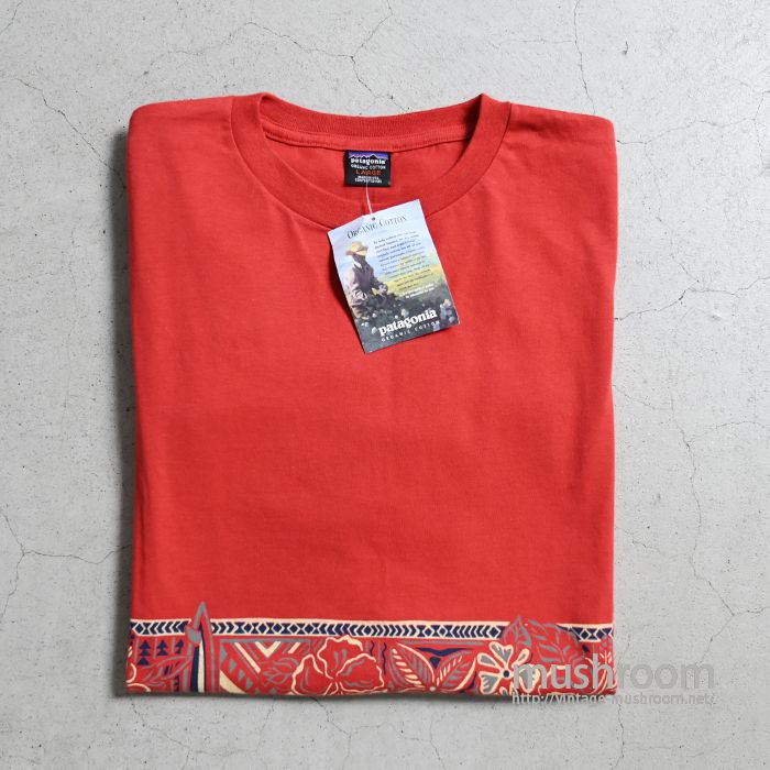 PATAGONIA CANOE BAND SURF T-SHIRT（DEADSTOCK/98'S/LARGE） - 古着屋 ｜  mushroom(マッシュルーム) ヴィンテージクロージングストア