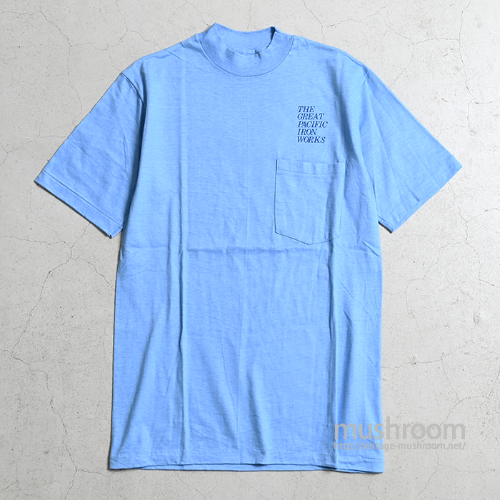 THE GREAT PACIFIC IRON WORKS T-SHIRT WITH POCKET（DEADSTOCK/SMALL） - 古着屋 ｜  mushroom(マッシュルーム)　ヴィンテージクロージングストア