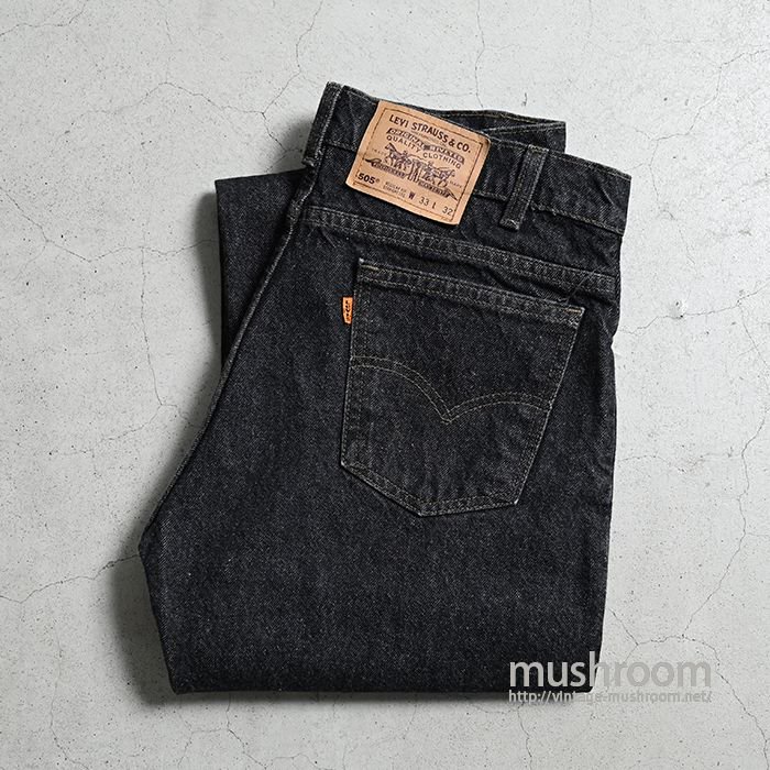 LEVI'S 505-0259 BLACK JEANS（MINT CONDITION/W33L32） - 古着屋