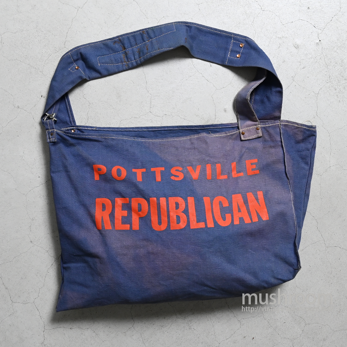 OLD NEWSPAPER BAG(GOOD CONDITION) - 古着屋 | mushroom OLD NEWSPAPER BAG(GOOD CONDITION) - 古着屋 | mushroom