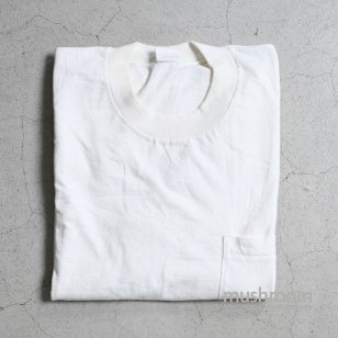 TOWNCRAFT WHITE PLAIN T-SHIRT WITH POCKET（MINT CONDITION/MEDIUM）