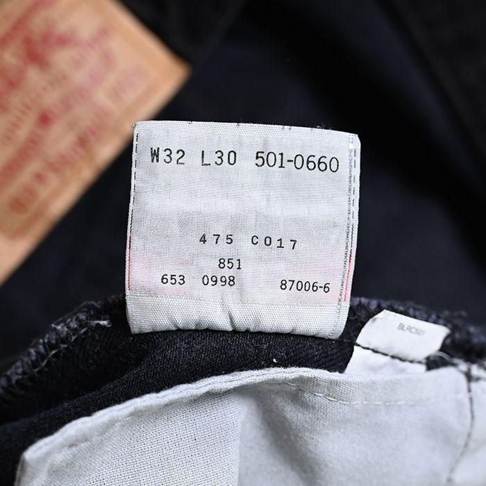 LEVI'S 501-0660 BLACK JEANS（W32L30/GOOD CONDITION） - 古着