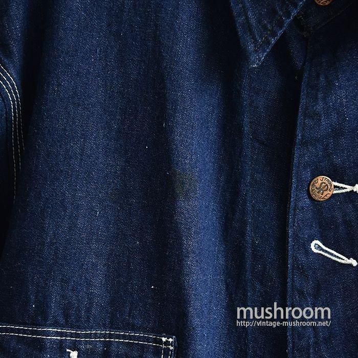 STRONG RELIABLE DENIM COVERALL(DARK COLOR/BIG SIZE) - 古着 STRONG RELIABLE DENIM COVERALL(DARK COLOR/BIG SIZE) - 古着