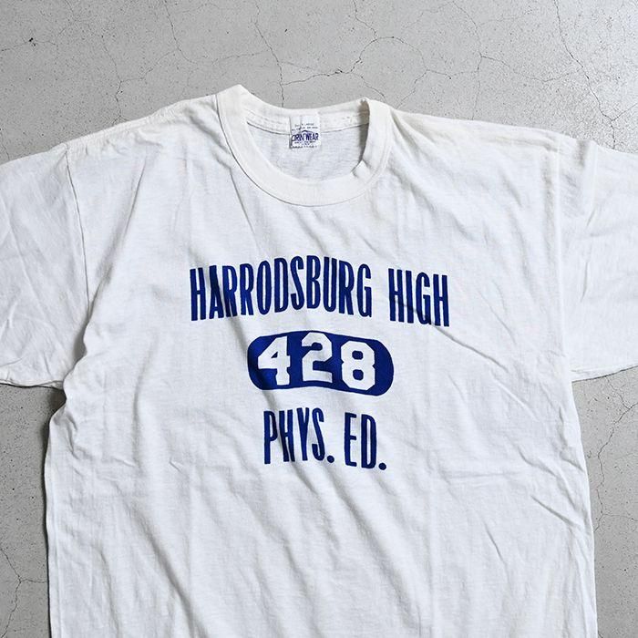 OLD WATER PRINT COLLEGE T-SHIRT（GOOD CONDITION/X-LARGE