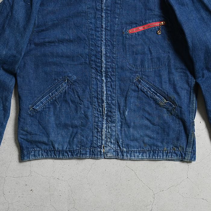 RAIL CHIEF DENIM WORK JACKET WITH FLANNEL LINNING（42） - 古着屋 ｜  mushroom(マッシュルーム)　ヴィンテージクロージングストア