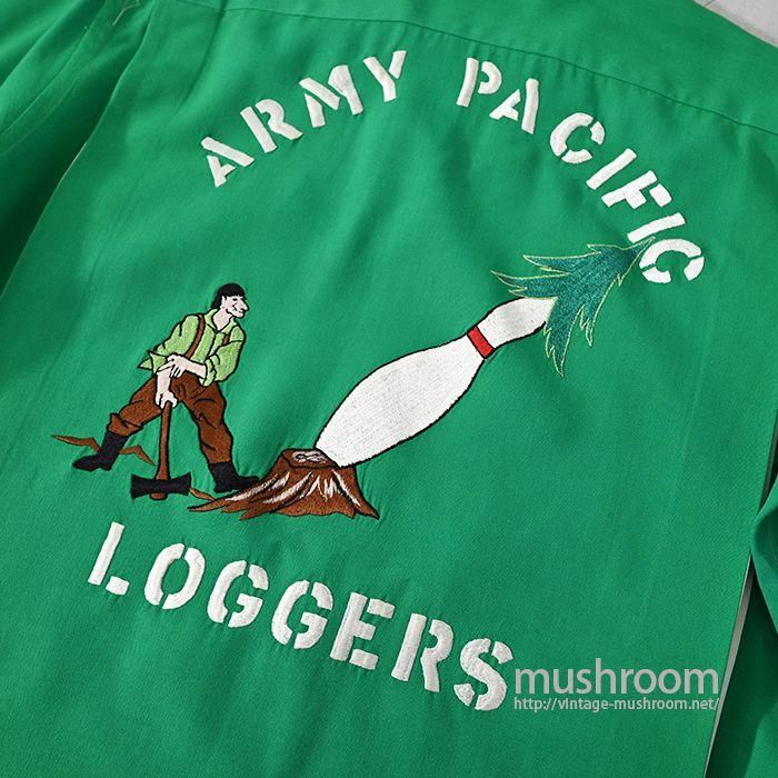 SUN BROS & CO EMBROIDERY BOWLING SHIRT - 古着屋 ｜ mushroom