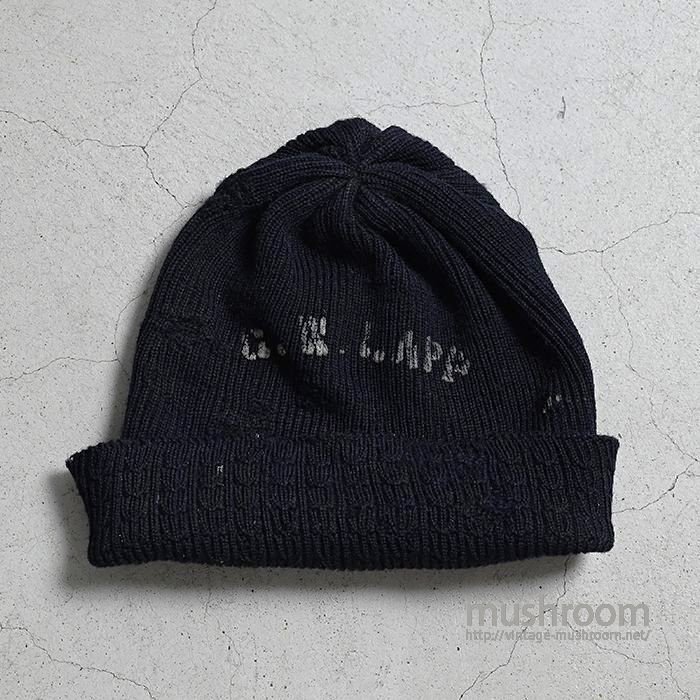 WW1 U.S.NAVY WATCH CAP WITH STENCIL - 古着屋 ｜ mushroom(マッシュルーム)  ヴィンテージクロージングストア