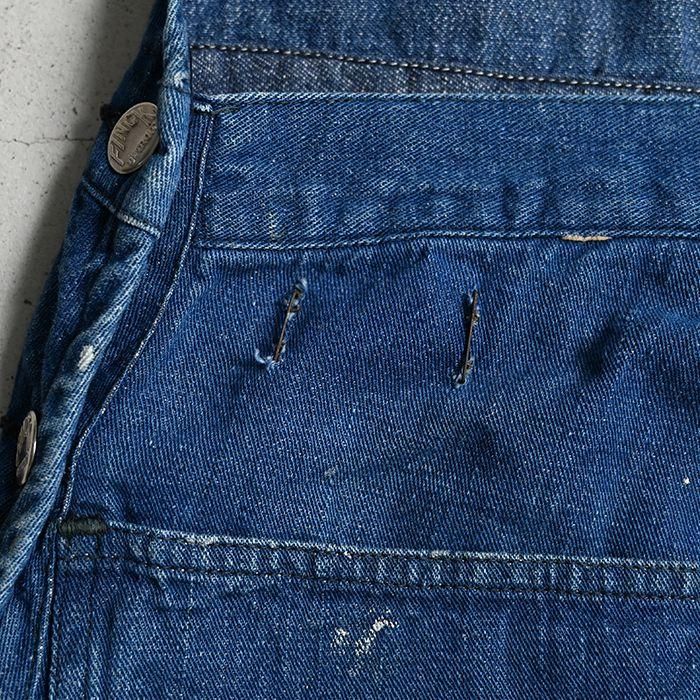FINCK'S LOW-BACK STYLED DENIM OVERALL（1920'S） - 古着屋