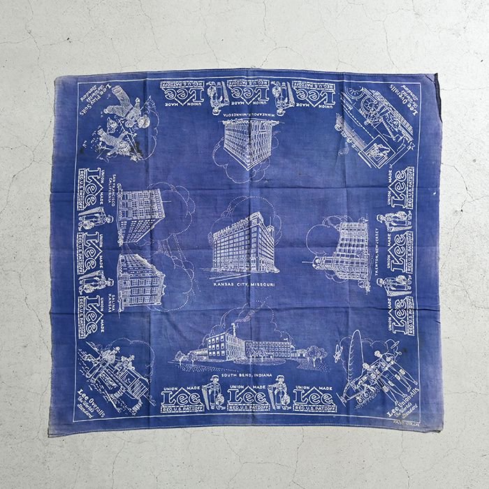 SUPER RARE】1940´s Lee Bandana - ハウスマーク-