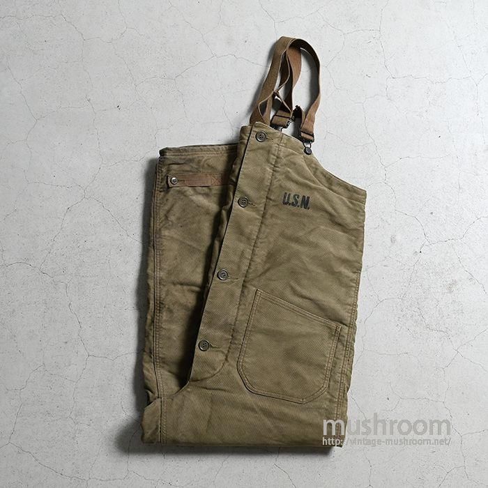 WW2 U.S.NAVY DECK OVERALLS（MEDIUM） - 古着屋 ｜ mushroom