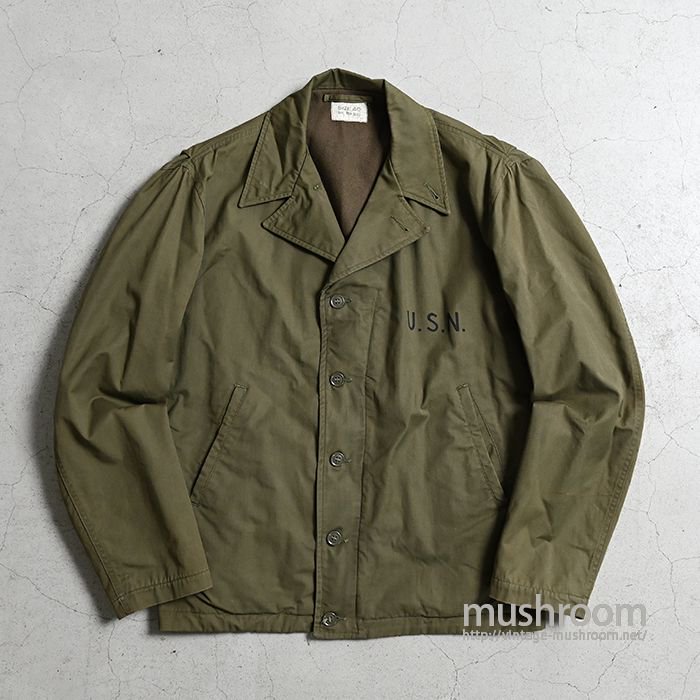 U.S.NAVY N-4 JACKET WITH STENCIL（40/ALMOST DEADSTOCK） - 古着屋