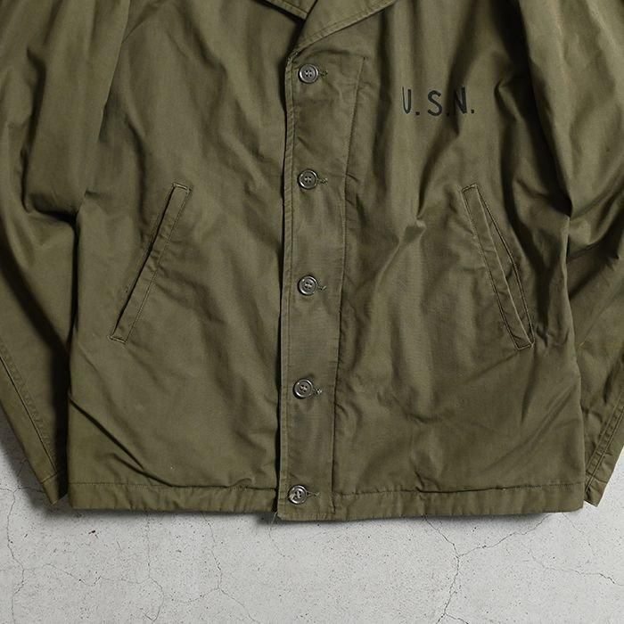 U.S.NAVY N-4 JACKET WITH STENCIL（40/ALMOST DEADSTOCK