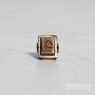 OLD HORSESHOE & SKULL MEXICAN RING 16