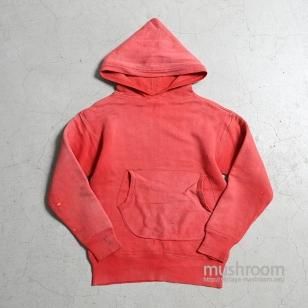 OLD W/F SWEAT HOODYAMAZING DAMAGE&SUNFADE