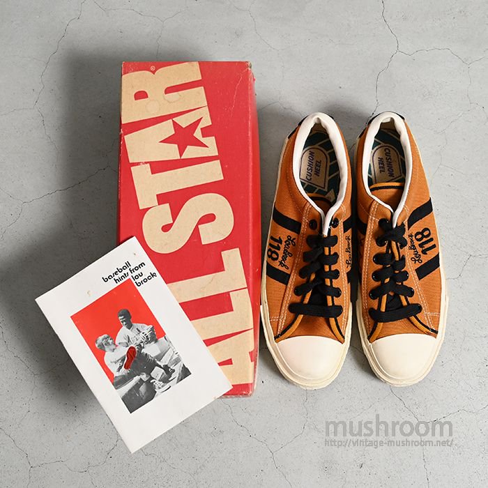 CONVERSE PLAYER L.T 118 LOU BROCK（DEADSTOCK/GOLD/US 8） - 古着屋