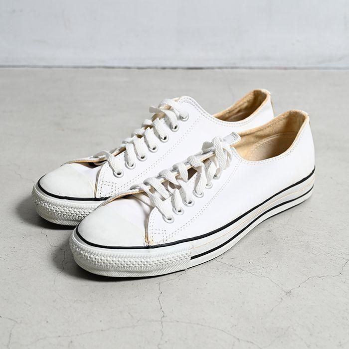 CONVERSE ALL STAR WHITE LEATHER WITH BOX（DEADSTOCK/US 8 1/2