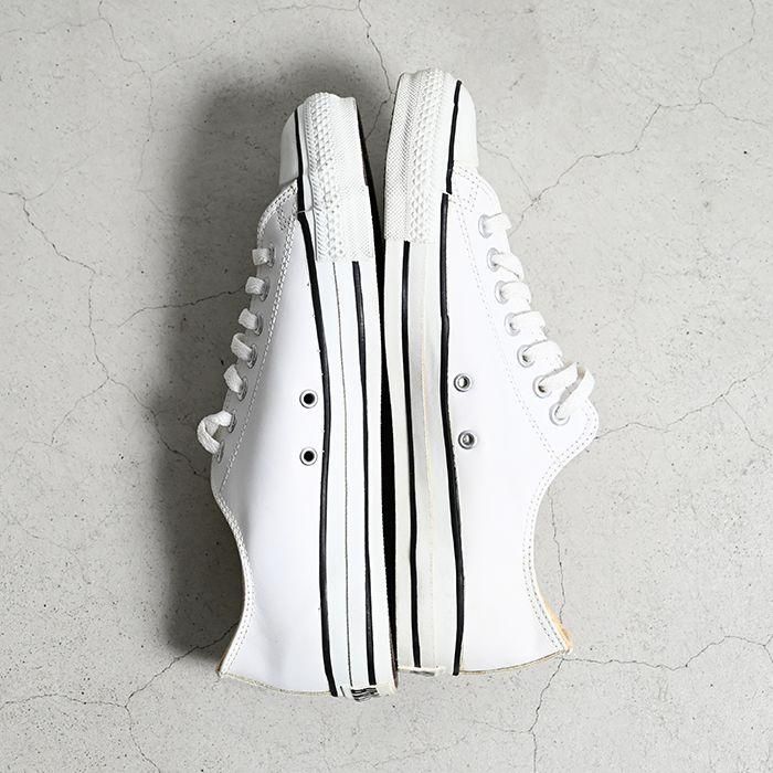 CONVERSE ALL STAR WHITE LEATHER WITH BOX（DEADSTOCK/US 8 1/2