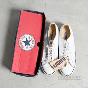 CONVERSE ALL STAR WHITE LEATHER WITH BOXDEADSTOCK/US 8 1/2