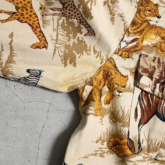 ABERCROMBIE & FITCH PRINT SAFARI JACKET（NON-WASHED/14