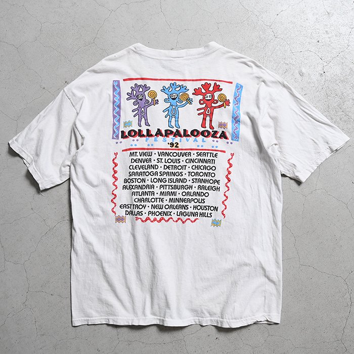 LOLLAPALOOZA '92 FESTIVAL T-SHIRT - 古着屋 ｜ mushroom