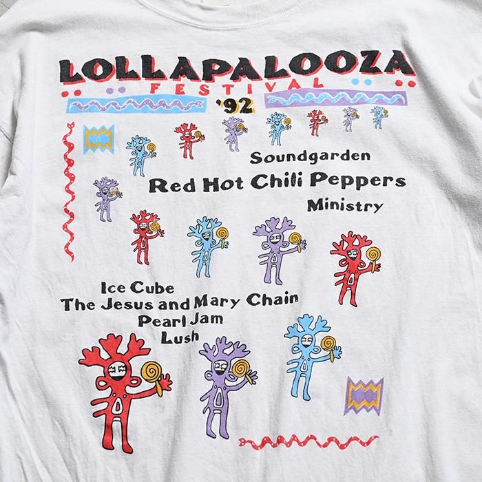 LOLLAPALOOZA '92 FESTIVAL T-SHIRT - 古着屋 | mushroom LOLLAPALOOZA '92 FESTIVAL T-SHIRT - 古着屋 | mushroom