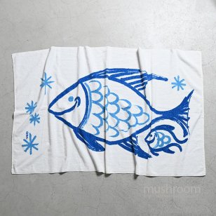 OLD SOUVENIR TOWEL（FISH/GOOD CONDITION）