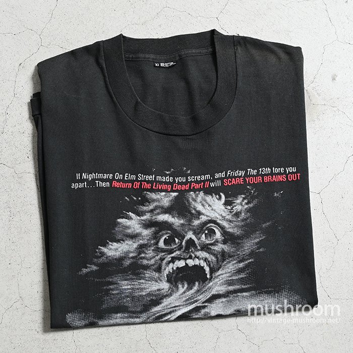 RETURN OF THE LIVING DEAD Part2 MOVIE T-SHIRT（'88/X-LARGE） - 古着屋 ｜  mushroom(マッシュルーム)　ヴィンテージクロージングストア