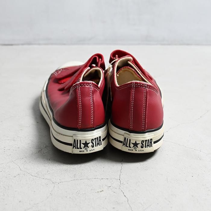 CONVERSE ALL STAR ”BELCRO” RED LEATHER WITH BOX(DEADSTOCK CONVERSE ALL STAR ”BELCRO” RED LEATHER WITH BOX(DEADSTOCK