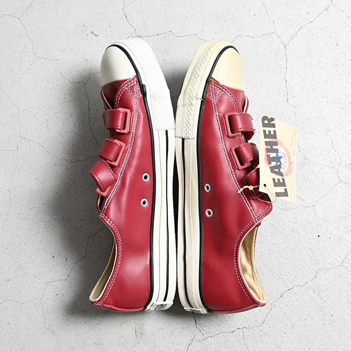 CONVERSE ALL STAR ”BELCRO” RED LEATHER WITH BOX(DEADSTOCK CONVERSE ALL STAR ”BELCRO” RED LEATHER WITH BOX(DEADSTOCK