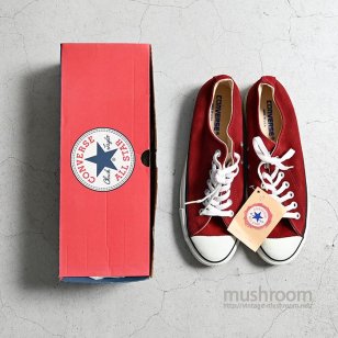 CONVERSE ALL STAR LO MAROON SUEDE WITH BOXDEADSTOCK/US 8 1/2