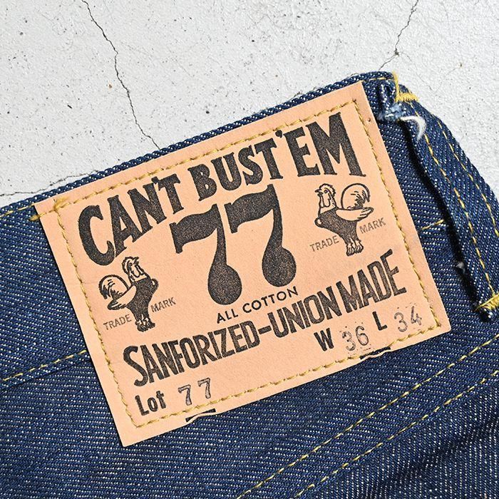 【新品タグ付き】CAN'T BUST'EM ロガーデニム　33 インディゴ 復刻 ビンテージ40's50's○CAN'T BUST'EMサスペンダーボタン付き