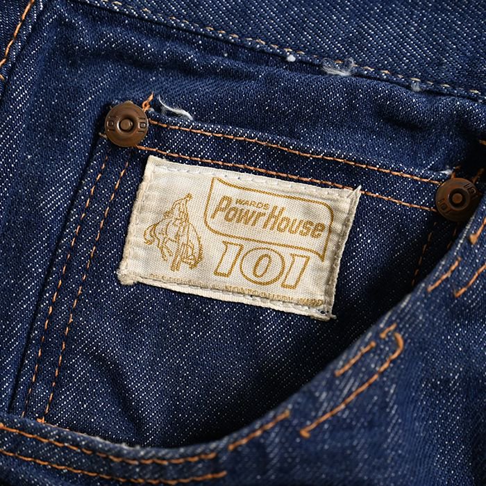 MW POWR HOUSE 101 5-POCKET JEANS WITH SELVEDGE（DARK COLOR 