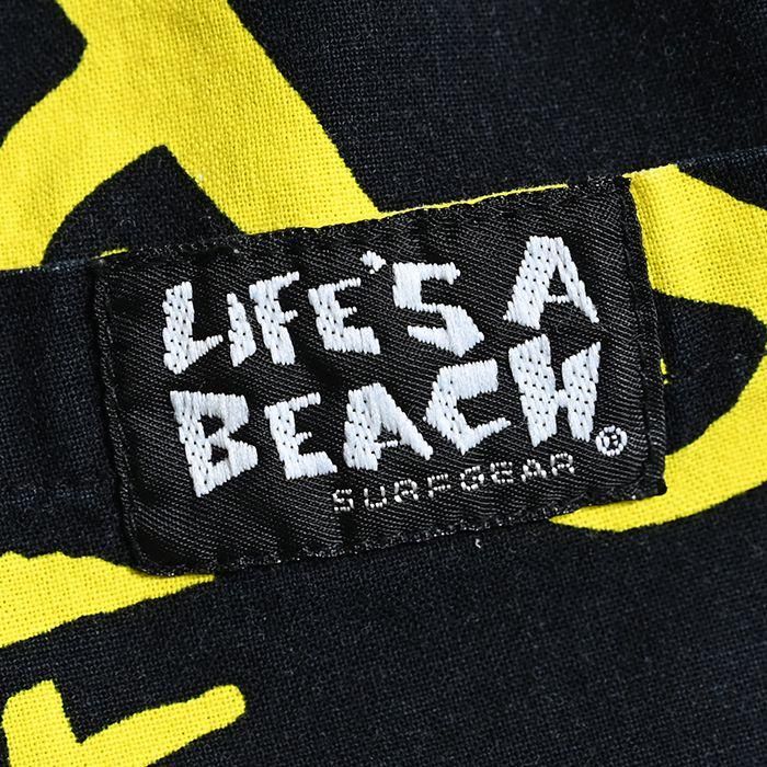 80s USA製LIFE'S A BEACH BAD BOY ライフズアビーチ LIFE'S A BEACH ”BAD BOY” PATTERN EASY PANTS（LARGE） - 古着