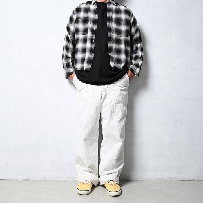 TOWNCRAFT SHADOW PLAID RAYON BOX SHIRT - 古着屋 | mushroom TOWNCRAFT SHADOW PLAID RAYON BOX SHIRT - 古着屋 | mushroom