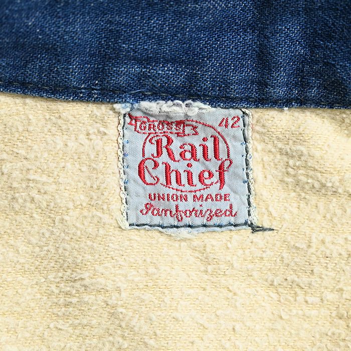 RAIL CHIEF DENIM WORK JACKET WITH FLANNEL LINNING（42） - 古着屋 ｜  mushroom(マッシュルーム) ヴィンテージクロージングストア