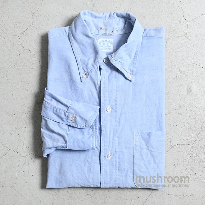 BROOKS BROTHERS BLUE OXFORD BD SHIRT（GOOD CONDITION/16-3） - 古着屋 ｜  mushroom(マッシュルーム) ヴィンテージクロージングストア