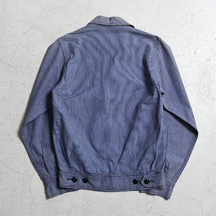 OLD PIN CHECK WORK JACKET(MAYBE SWEET ORR) - 古着屋 OLD PIN CHECK WORK JACKET(MAYBE SWEET ORR) - 古着屋