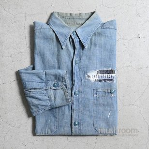 U.S.NAVY CHAMBRAY SHIRT WITH STENCILGOOD CONDITION