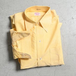 BROOKS BROTHERS YELLOW OXFORD BD SHIRTMINT CONDITION/16-3