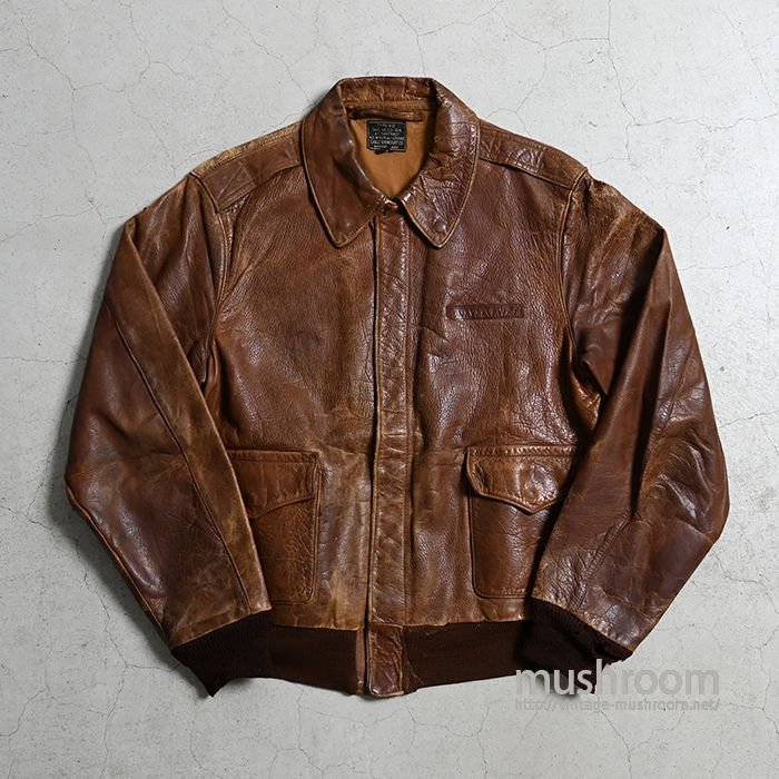 USAAF TYPE A-2 LEATHER FLIGHT JACKET（40/CABLE RAINCOAT CO